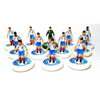 Subbuteo Andrew Table Soccer France 1982 away kit on WSB Professional bases